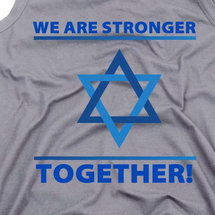 Support Israel Stronger Together Jewish David Star Tank Top