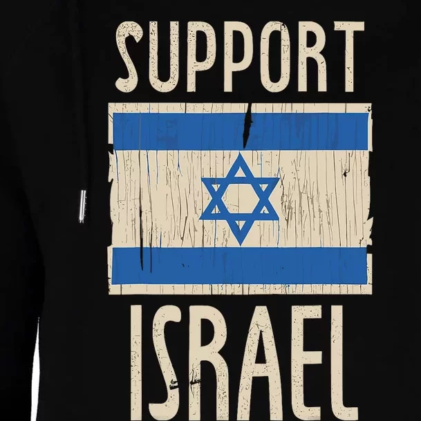 Support Israel Strong Israeli–Palestinian Conflict Womens Funnel Neck Pullover Hood