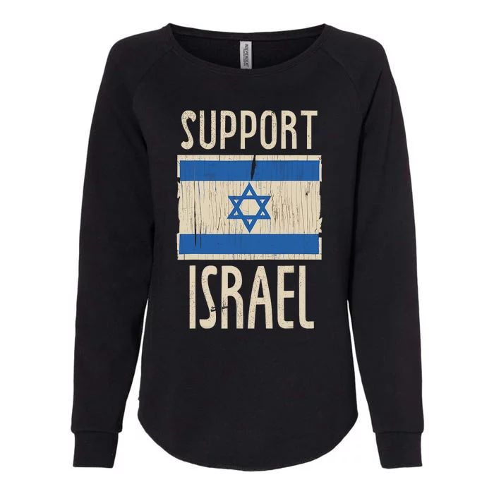 Support Israel Strong Israeli–Palestinian Conflict Womens California Wash Sweatshirt