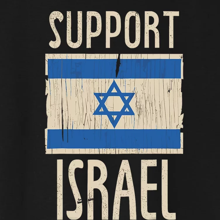 Support Israel Strong Israeli–Palestinian Conflict Women's Crop Top Tee