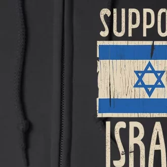 Support Israel Strong Israeli–Palestinian Conflict Full Zip Hoodie