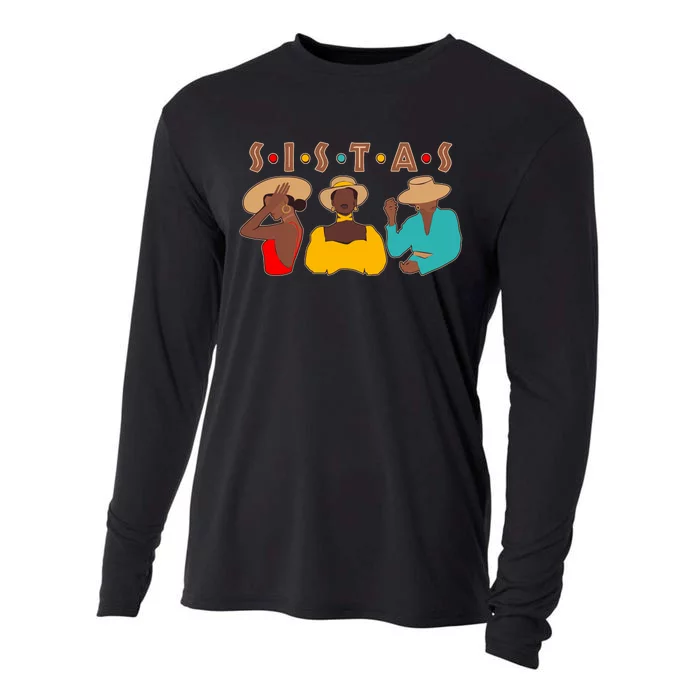 Sistas Stylish African American Cooling Performance Long Sleeve Crew