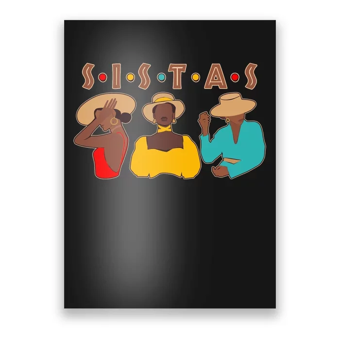 Sistas Stylish African American Poster