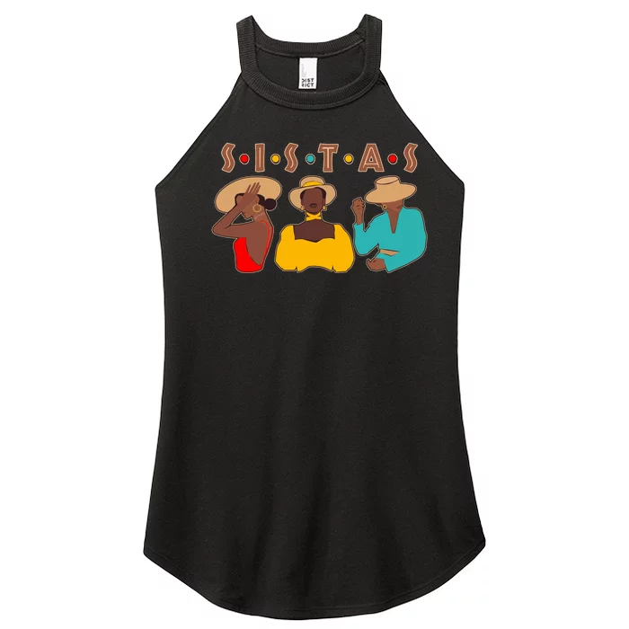 Sistas Stylish African American Women’s Perfect Tri Rocker Tank