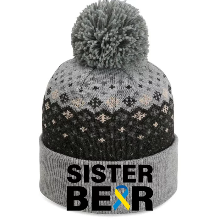 Sister Bear Down Syndrome Awareness The Baniff Cuffed Pom Beanie