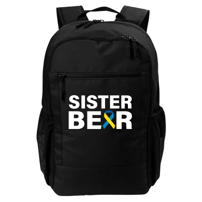 Sister Bear Down Syndrome Awareness Daily Commute Backpack