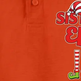 Sister Elf Christmas Dry Zone Grid Performance Polo