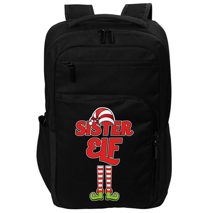 Sister Elf Christmas Impact Tech Backpack