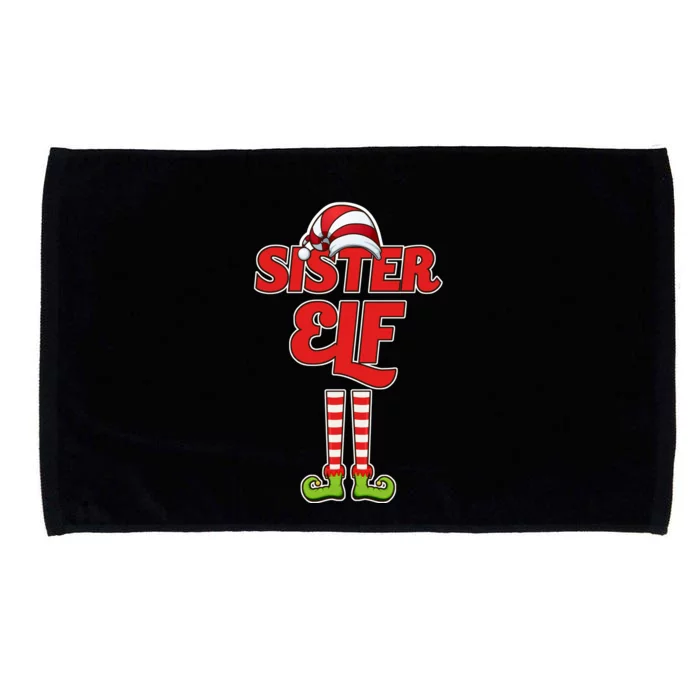 Sister Elf Christmas Microfiber Hand Towel