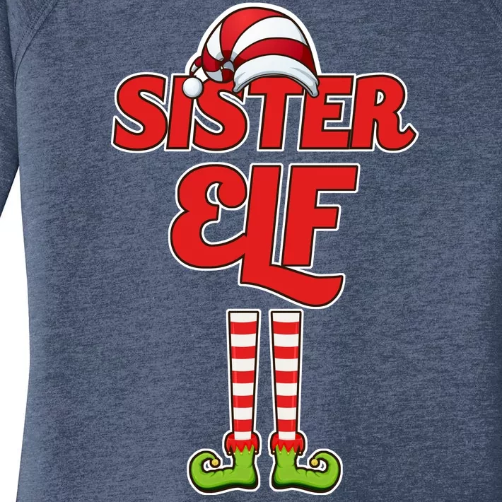 Sister Elf Christmas Women's Perfect Tri Tunic Long Sleeve Shirt