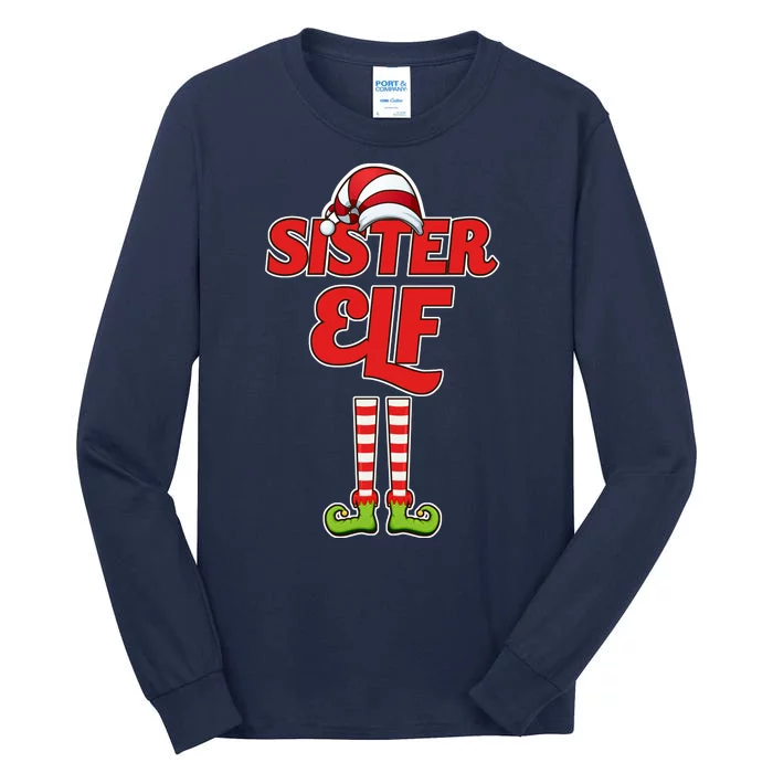 Sister Elf Christmas Tall Long Sleeve T-Shirt