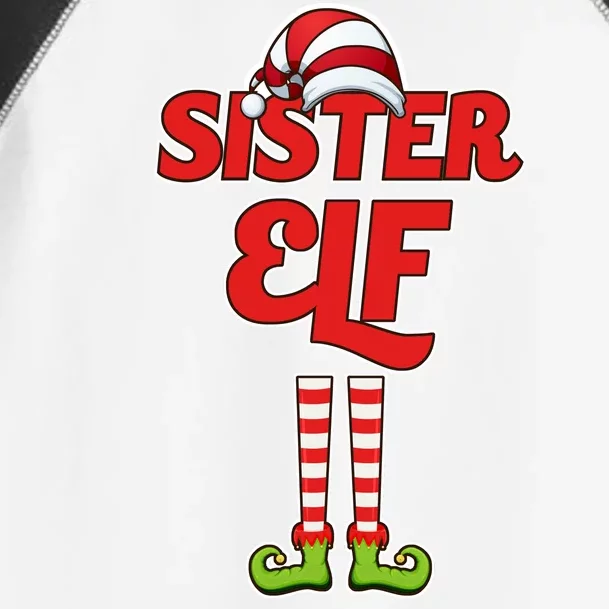 Sister Elf Christmas Toddler Fine Jersey T-Shirt