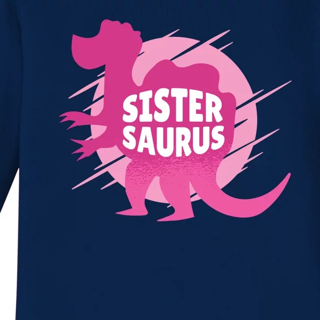 Sister Saurus Baby Long Sleeve Bodysuit