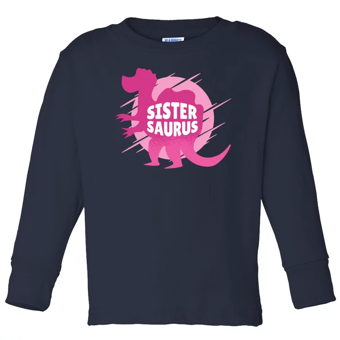 Sister Saurus Toddler Long Sleeve Shirt