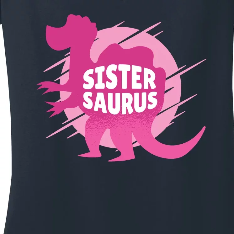 Sister Saurus Women's V-Neck T-Shirt