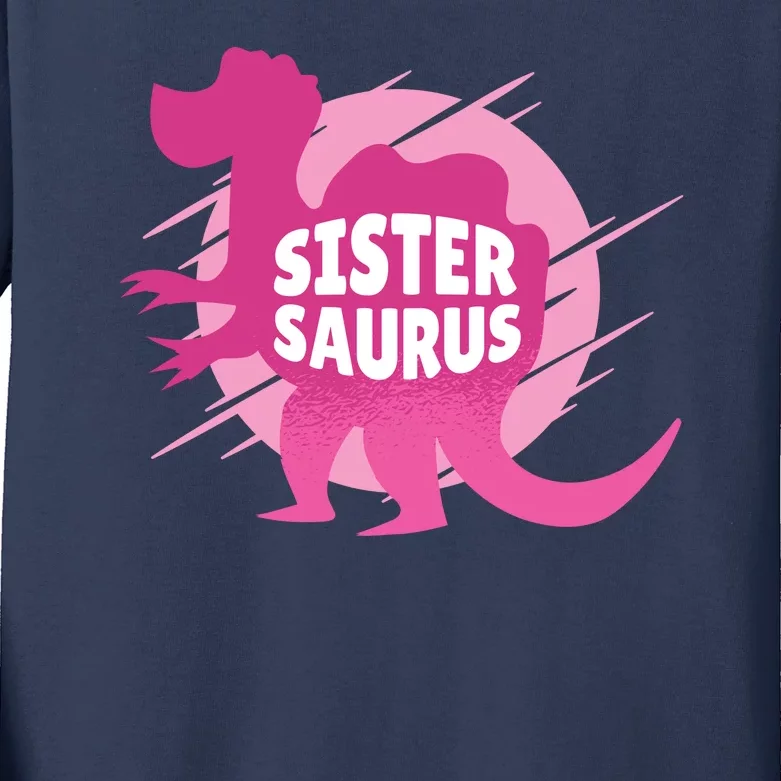 Sister Saurus Kids Long Sleeve Shirt