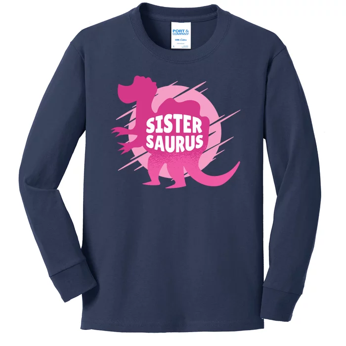 Sister Saurus Kids Long Sleeve Shirt