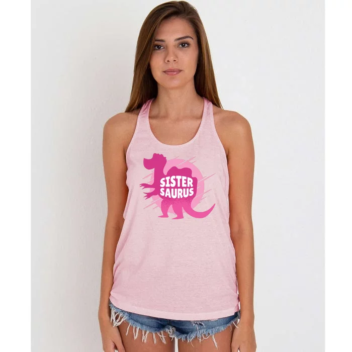 Sister Saurus Women's Knotted Racerback Tank