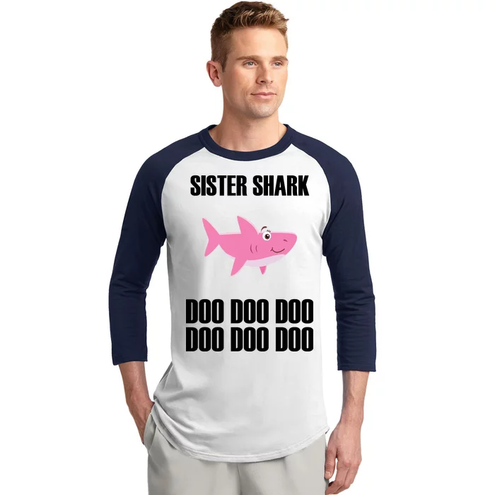 Sister Shark Doo Baseball Sleeve Shirt