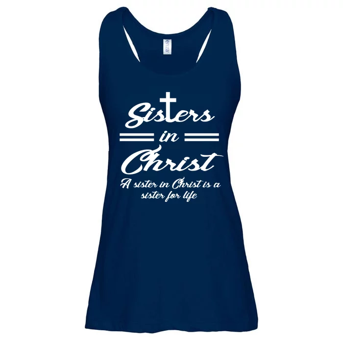 Sisters In Christ Sister For Life Ladies Essential Flowy Tank