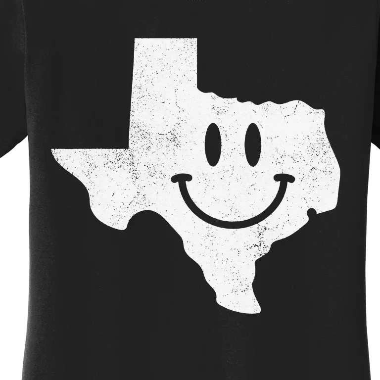 Smiling in TX – Funny Texas Happy Face Women's T-Shirt