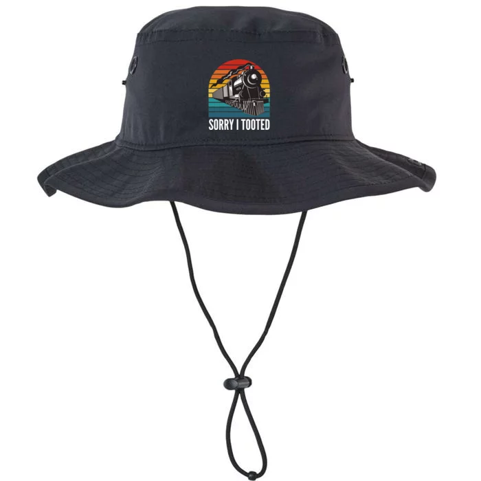 Sorry I Tooted, Funny Train Lovers, Funny Locomotive & Train Legacy Cool Fit Booney Bucket Hat