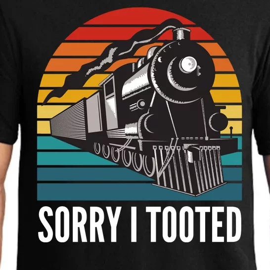 Sorry I Tooted, Funny Train Lovers, Funny Locomotive & Train Pajama Set