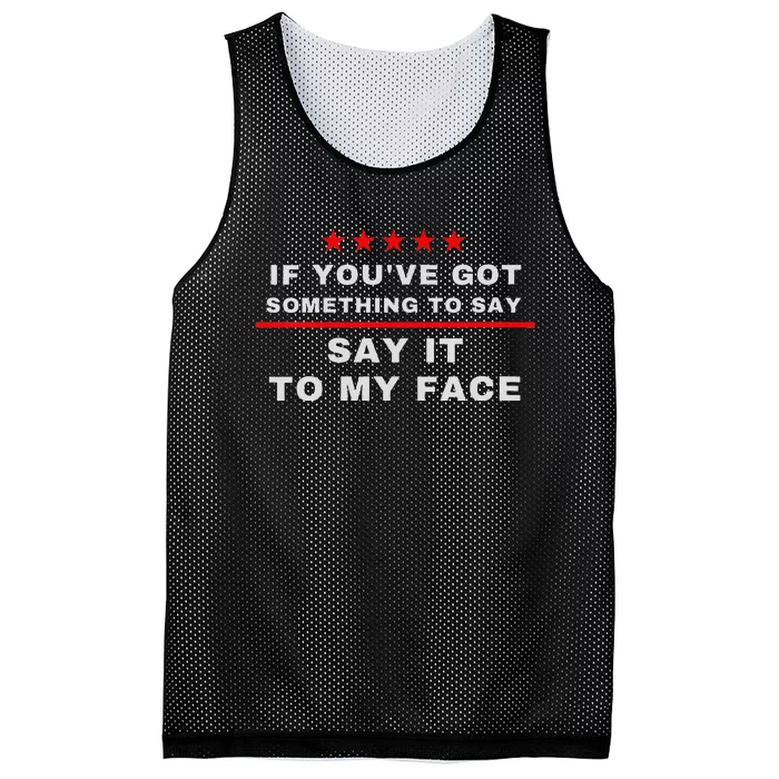 Say It To My Face Kamala Mesh Reversible Basketball Jersey Tank