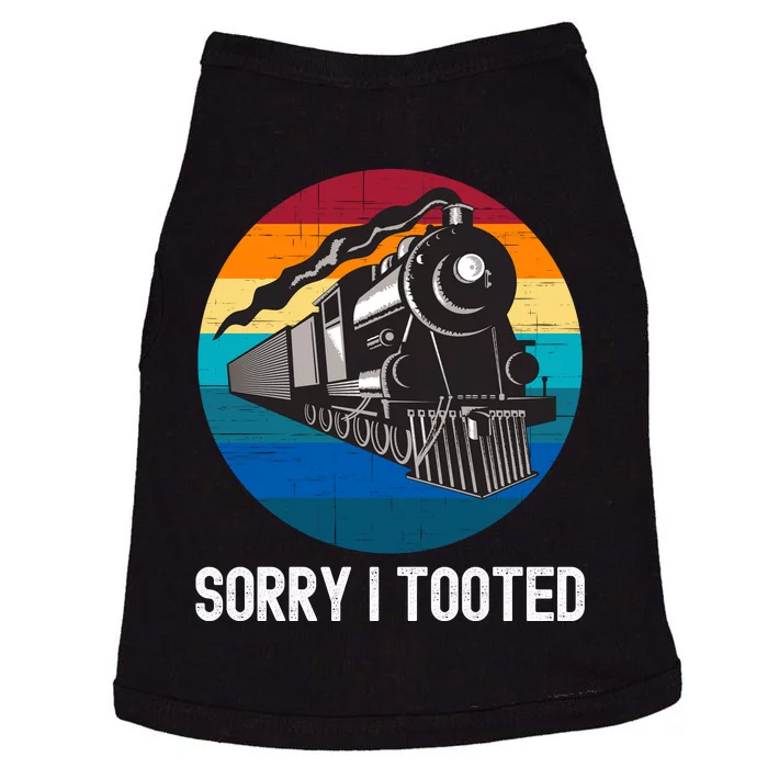 Sorry I Tooted, Funny Train Lovers Funny Locomotive & Train Doggie Tank