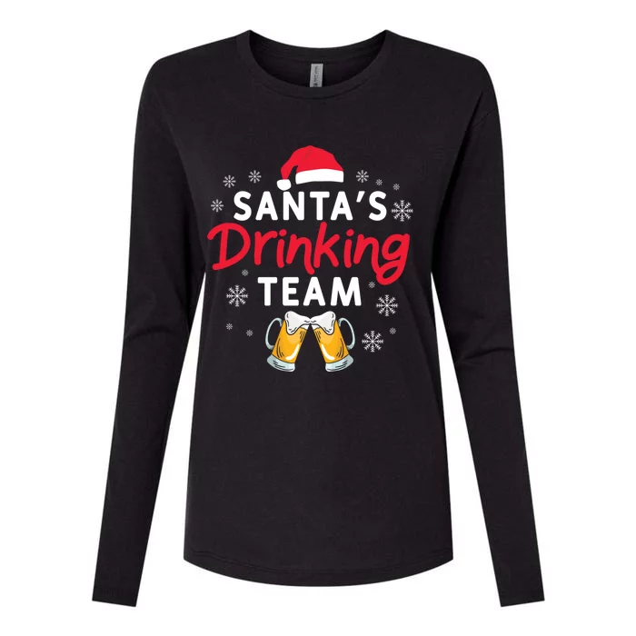 Santa's Ing Team Holiday Ing Lover Xmas Party Gift Womens Cotton Relaxed Long Sleeve T-Shirt