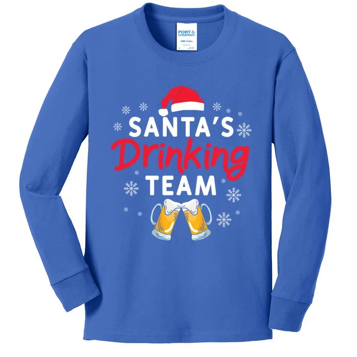 Santa's Ing Team Holiday Ing Lover Xmas Party Gift Kids Long Sleeve Shirt