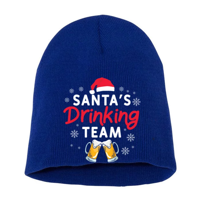 Santa's Ing Team Holiday Ing Lover Xmas Party Gift Short Acrylic Beanie