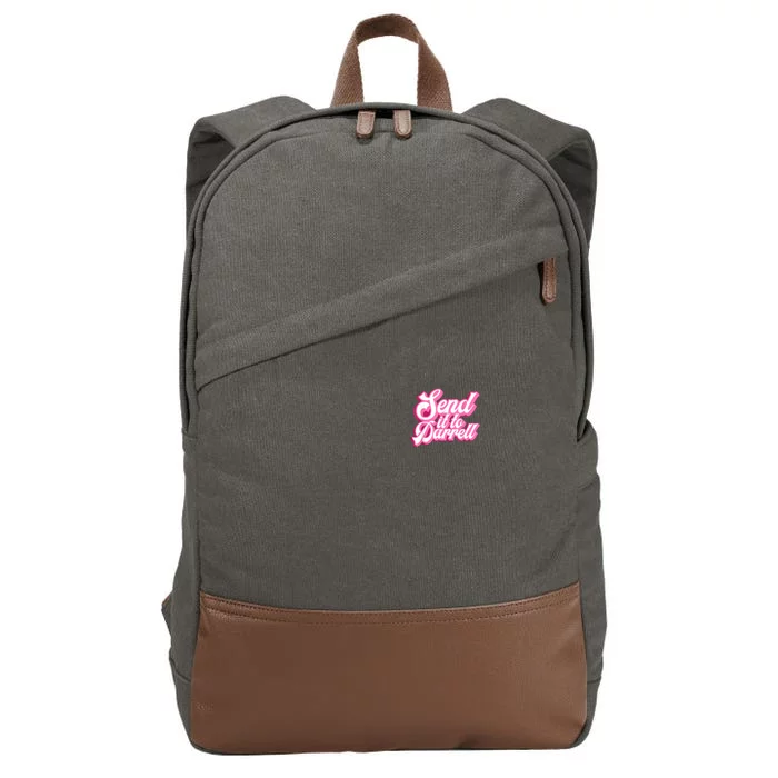 Send It To Darrell Cotton Canvas Backpack