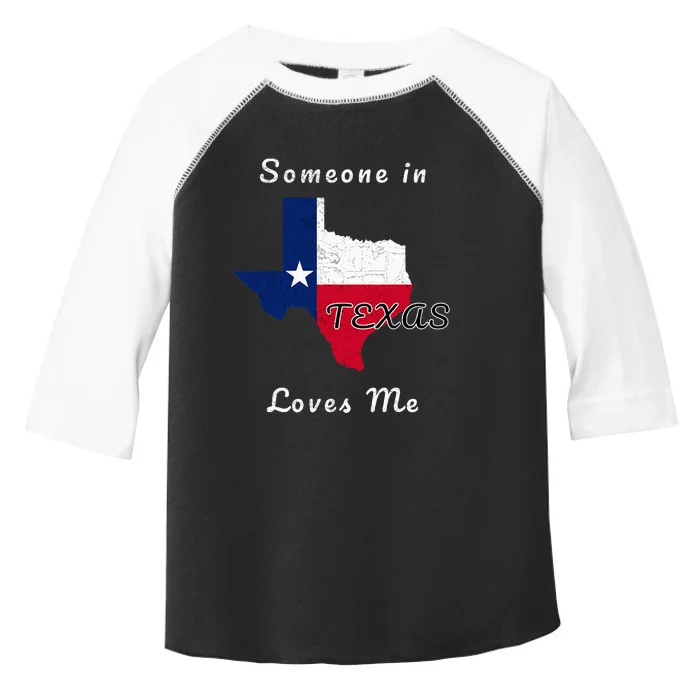 Someone In Texas Loves Me Travel Cute State Logo Toddler Fine Jersey T-Shirt