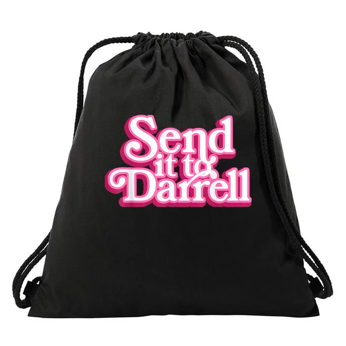 Send It To Darrell Drawstring Bag