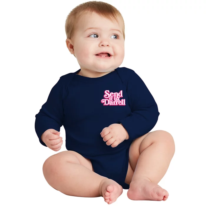 Send It To Darrell Baby Long Sleeve Bodysuit