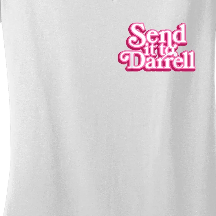 Send It To Darrell Women's V-Neck T-Shirt