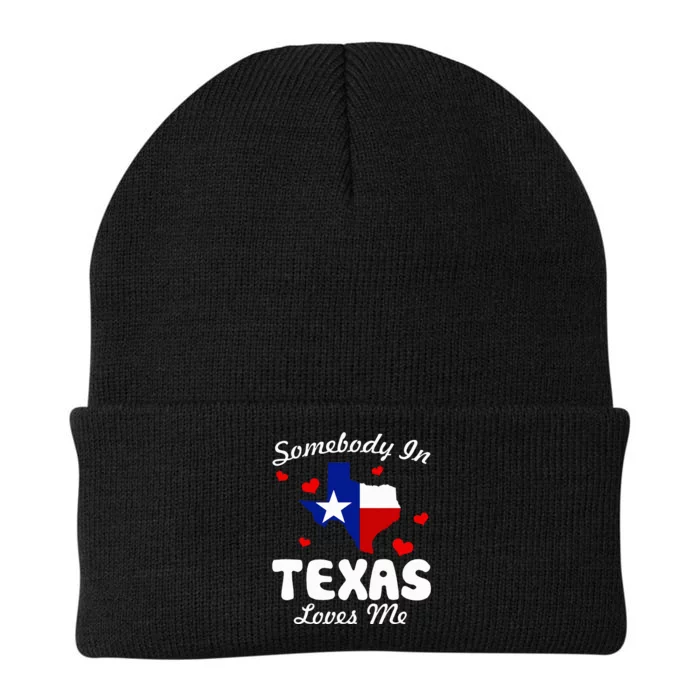 Somebody In Texas Loves Me Funny Gift Knit Cap Winter Beanie