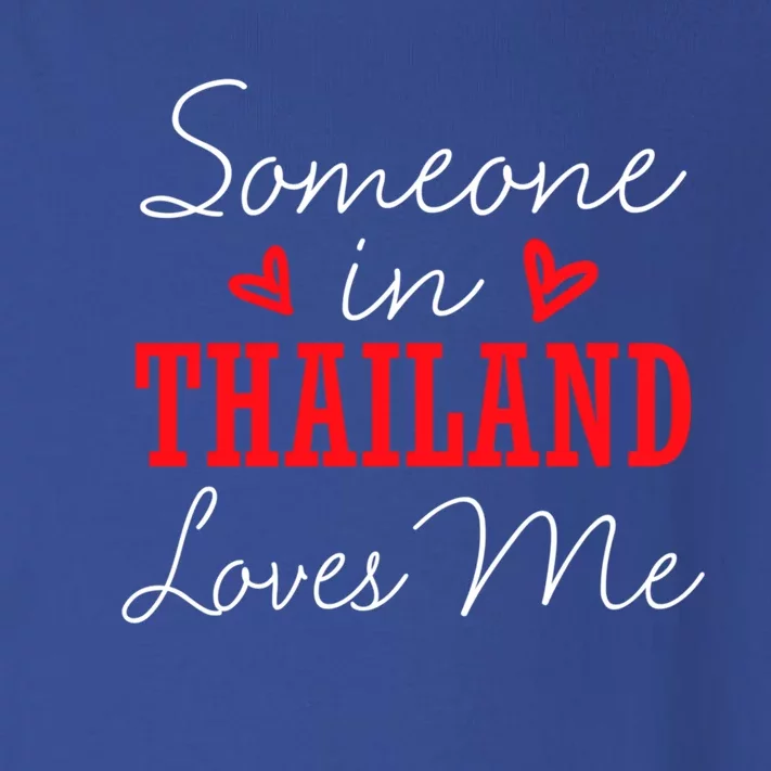 Someone In Thailand Loves Me Relationship Couple Cute Gift Toddler Long Sleeve Shirt