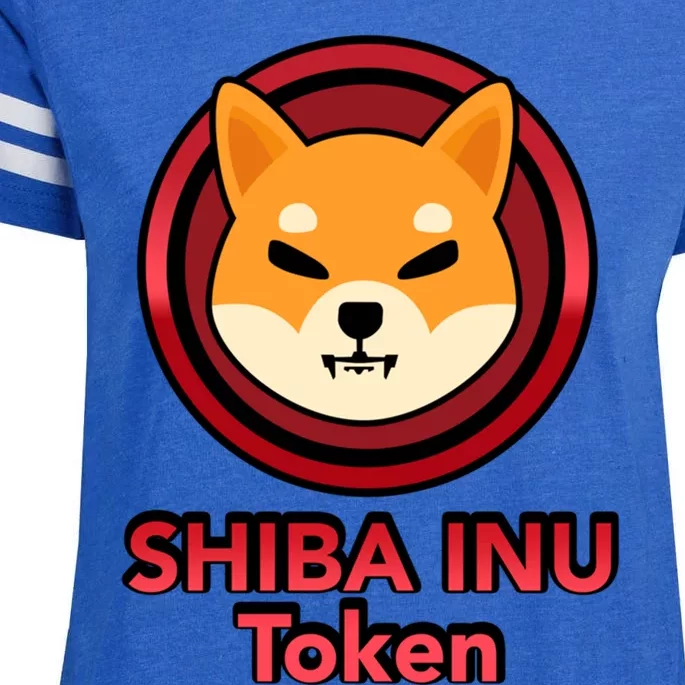 Shiba Inu Token Crypto Hodl Shib Coin Dogecoin Millionaire Great Gift Enza Ladies Jersey Football T-Shirt