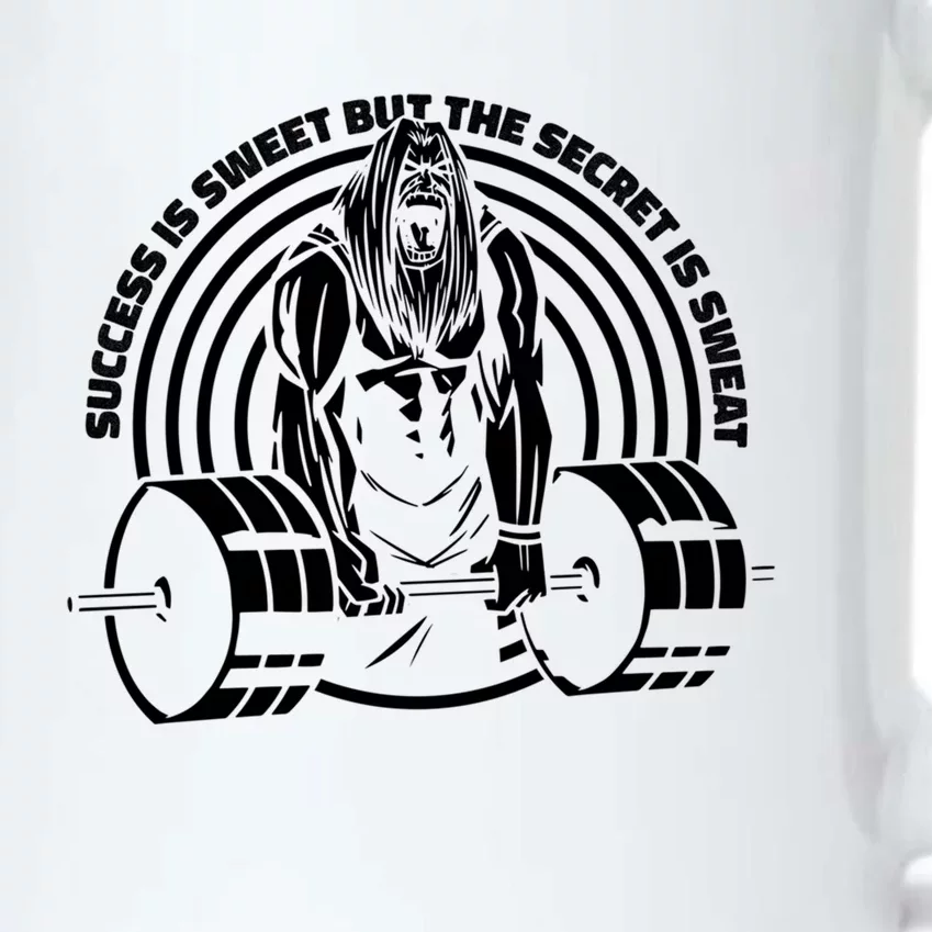 Sweat Is The Secret Deadlifter Funny Gift Black Color Changing Mug