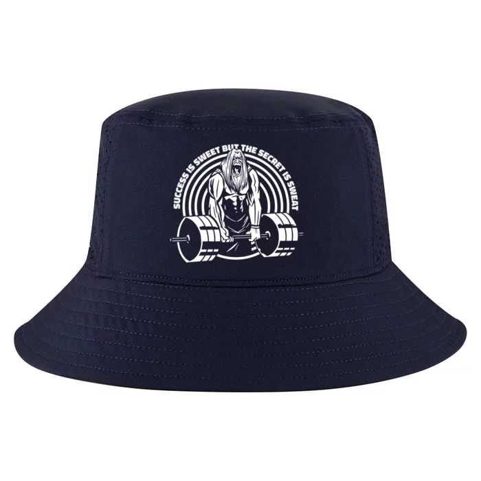 Sweat Is The Secret Deadlifter Funny Gift Cool Comfort Performance Bucket Hat