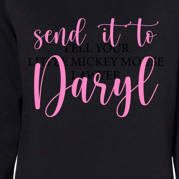 Send It To Daryl Womens California Wash Sweatshirt