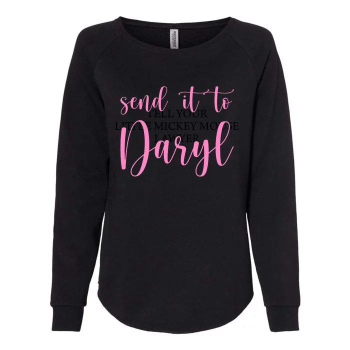 Send It To Daryl Womens California Wash Sweatshirt