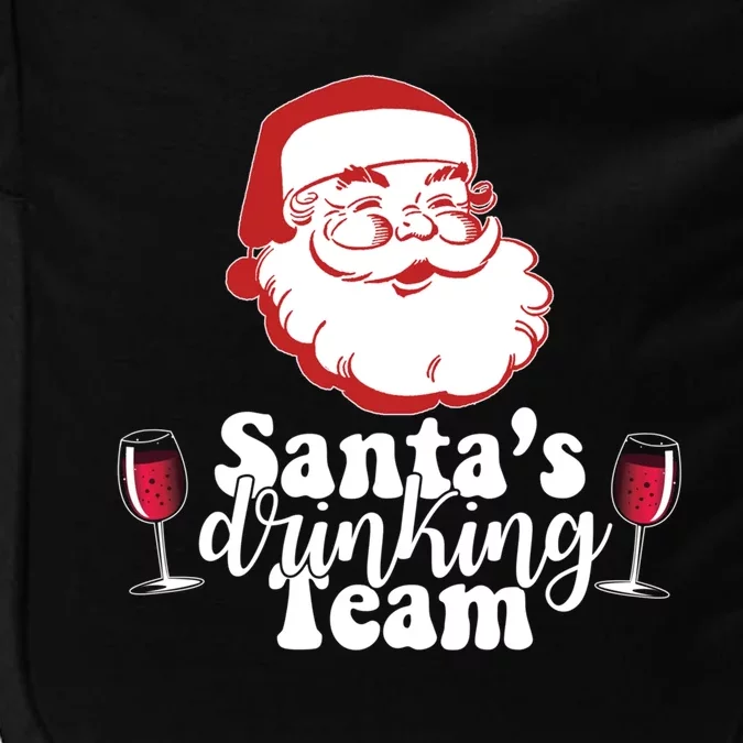 Santa's Ing Team Fun Wine Ers Meme Christmas Funny Gift Impact Tech Backpack