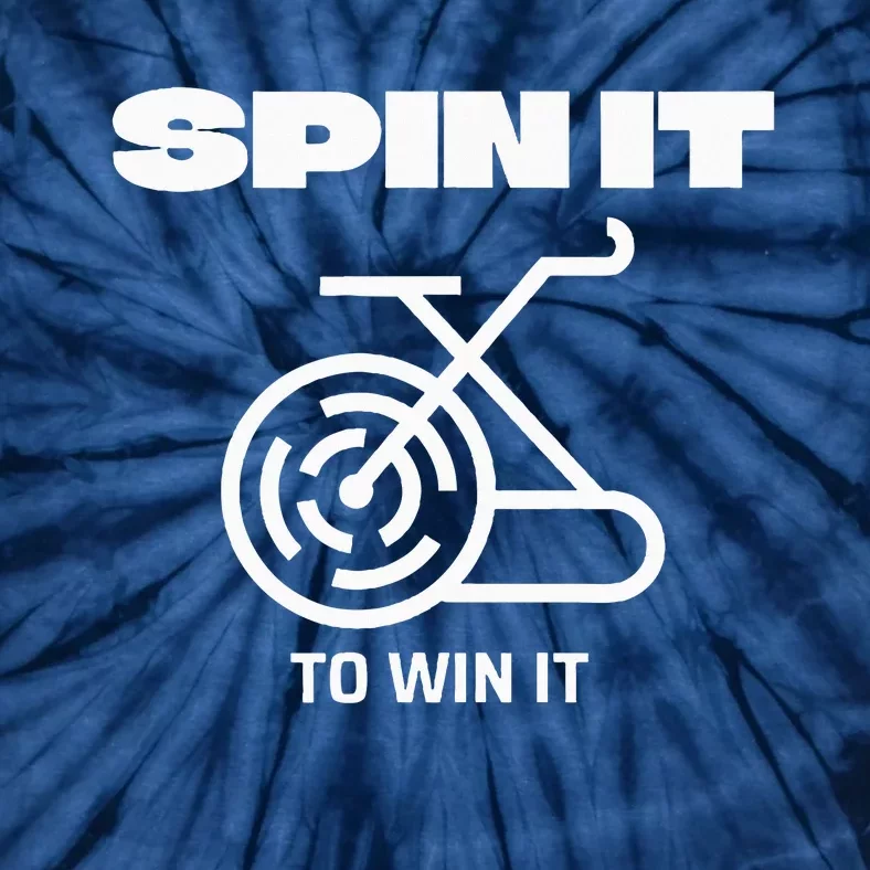 Spin It To Win It Funny Indoor Cycling Spinning Top Tie-Dye T-Shirt