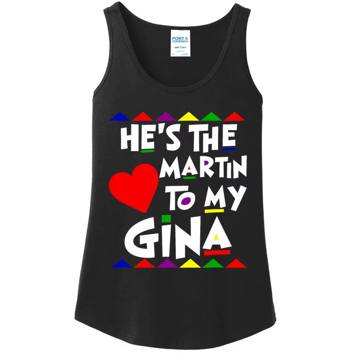 She Is The Gina To Martin Name Personalized Couple Matching Ladies Essential Tank