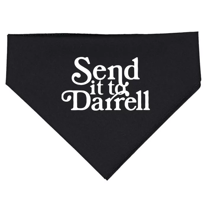 Send It To Darrell Funny Saying USA-Made Doggie Bandana