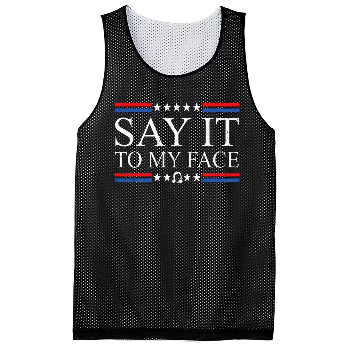 Say It To My Face Mesh Reversible Basketball Jersey Tank