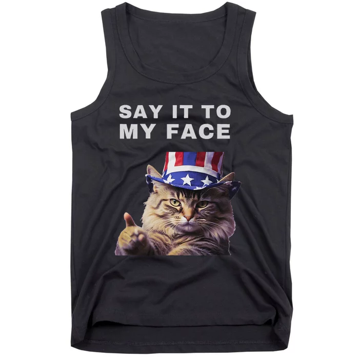 Say It To My Face Kamala Cat Tank Top